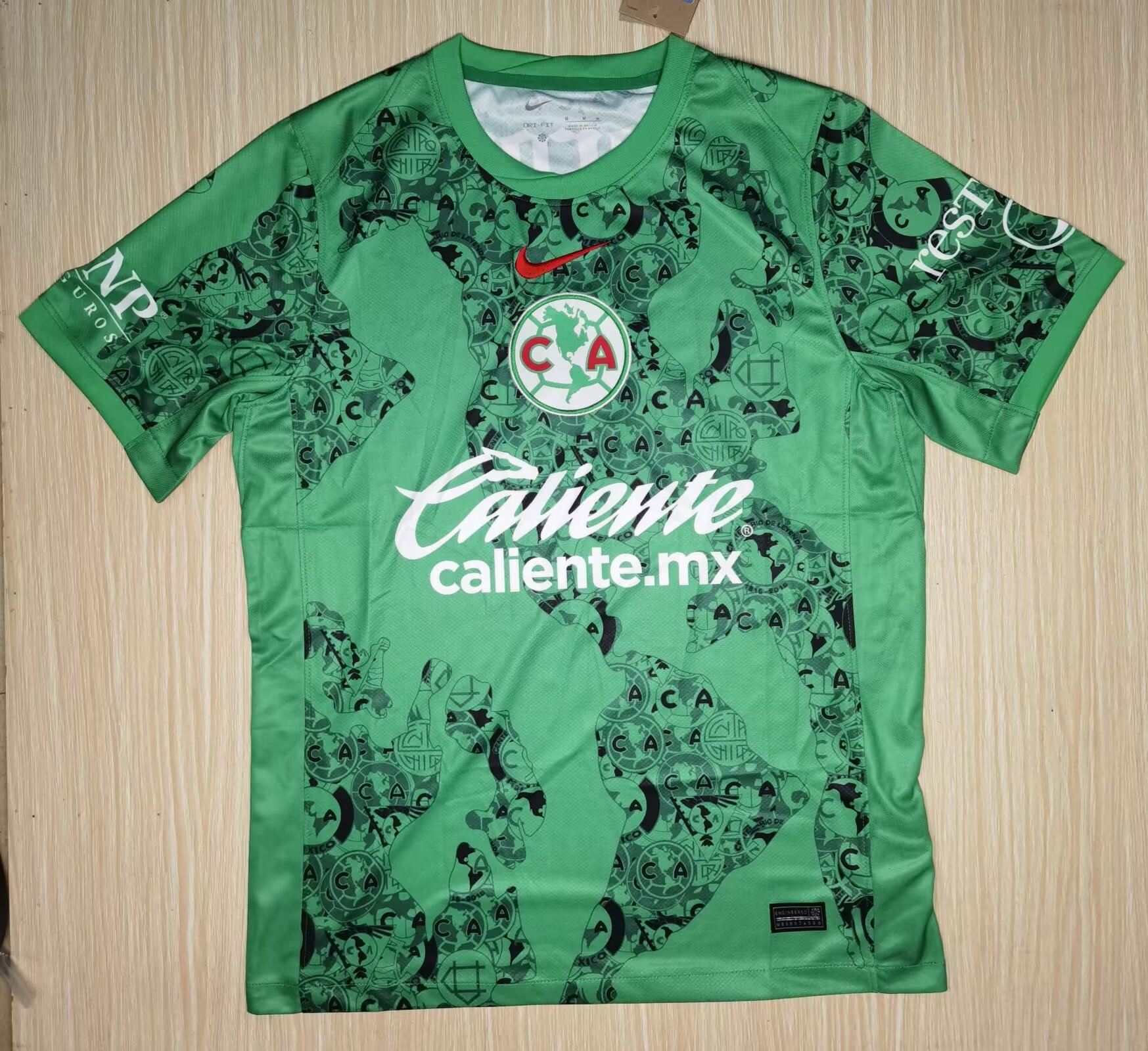 AAA Quality Club America 24/25 GK Green Soccer Jersey